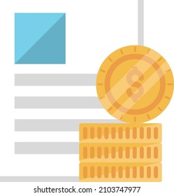 dólares Ilustración vectorial en un fondo transparente.Símbolos de calidad premium.Icono plano de línea vectorial para el diseño de conceptos y gráficos.
