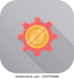 dólares Ilustración vectorial en un fondo transparente.Símbolos de calidad premium.Icono plano de línea vectorial para el diseño de conceptos y gráficos.
