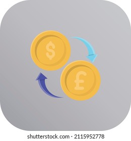 dólares Ilustración vectorial en un fondo transparente.Símbolos de calidad premium.Icono plano de línea vectorial para el diseño de conceptos y gráficos.
