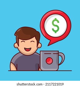 ilustración de dólar vector en un fondo transparente. Símbolos de calidad superior. Iconos planos de línea vectorial para el diseño de conceptos y gráficos. 