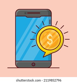 ilustración de dólar vector en un fondo transparente. Símbolos de calidad superior. Iconos planos de línea vectorial para el diseño de conceptos y gráficos. 