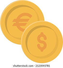 dollar Vector illustration on a transparent background.Premium quality symmbols.Vector line flat icon for concept and graphic design.
