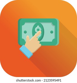 dollar Vector illustration on a transparent background.Premium quality symmbols.Vector line flat icon for concept and graphic design.
