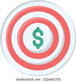 dólares Ilustración vectorial en un fondo transparente.Símbolos de calidad premium.Icono plano de línea vectorial para el diseño de conceptos y gráficos.
