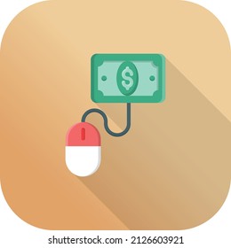 dólares Ilustración vectorial en un fondo transparente.Símbolos de calidad premium.Icono plano de línea vectorial para el diseño de conceptos y gráficos.
