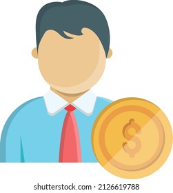 dollar Vector illustration on a transparent background.Premium quality symmbols.Vector line flat icon for concept and graphic design.
