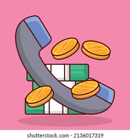 ilustración de dólar vector en un fondo transparente. Símbolos de calidad superior. Iconos planos de línea vectorial para el diseño de conceptos y gráficos. 