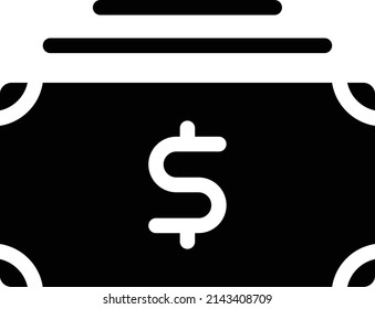 Ilustración del vector del dólar sobre un fondo transparente.Símbolos de calidad premium.Icono vector glifos para el diseño conceptual y gráfico.