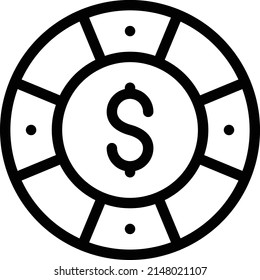 dollar Vector illustration on a transparent background.Premium quality symmbols.Thin line vector    icon for concept and graphic design.