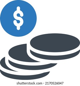 Dollar Vector illustration on a transparent background.Premium quality symbols.Glyphs vector icon for concept and graphic design.