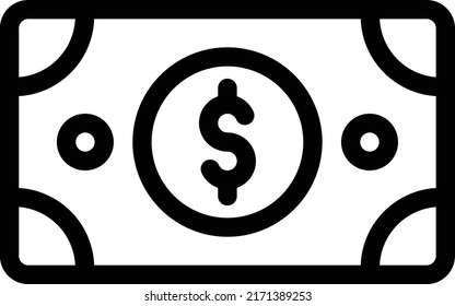 ilustración de dólar vector en un fondo transparente. Símbolos de calidad superior. Iconos vectoriales de línea delgada para el diseño de conceptos y gráficos. 
