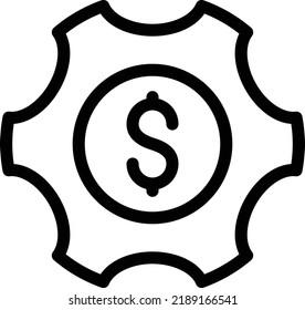 dollar Vector illustration on a transparent background. Premium quality symmbols. Thin line vector icons for concept and graphic design. 
