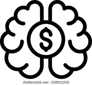 ilustración de dólar vector en un fondo transparente. Símbolos de calidad superior. Iconos vectoriales de línea delgada para el diseño de conceptos y gráficos.