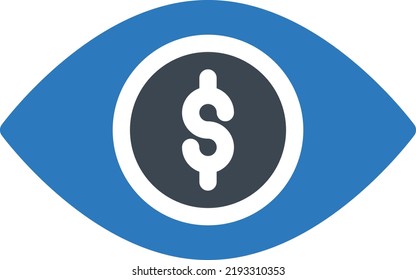 Ilustración del vector del dólar sobre un fondo transparente. Símbolos de calidad premium. Iconos vectoriales de glifos para diseño de conceptos y gráficos. 

