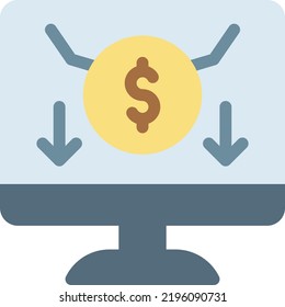Dollar Vector illustration on a transparent background. Premium quality symmbols. Line Color vector icons for concept and graphic design.