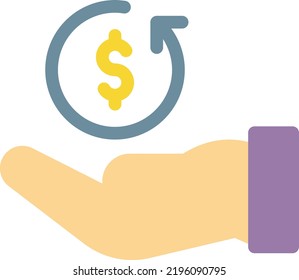 Dollar Vector illustration on a transparent background. Premium quality symmbols. Line Color vector icons for concept and graphic design.