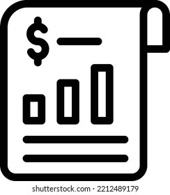 Ilustración del vector del dólar sobre un fondo transparente. Símbolos de calidad superior. Iconos vectoriales de línea delgada para el diseño de conceptos y gráficos.