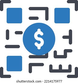 Ilustración del vector del dólar sobre un fondo transparente. Símbolos de calidad superior. Iconos vectoriales de glifos para diseño de conceptos y gráficos. 


