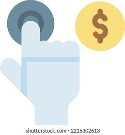 dollar  Vector illustration on a transparent background. Premium quality symmbols. Line Color vector icons for concept and graphic design. 
