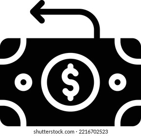 dollar Vector illustration on a transparent background. Premium quality symmbols. Glyphs vector icons for concept and graphic design.