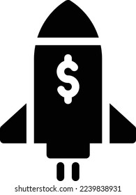 dollar  Vector illustration on a transparent background. Premium quality symmbols. Glyphs vector icons for concept and graphic design. 
