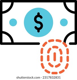 ilustración de dólar vector en un fondo transparente. Símbolos de calidad superior. Iconos vectoriales de color de línea para el concepto y el diseño gráfico.