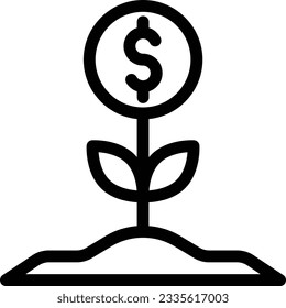 dólar Ilustración vectorial en un fondo transparente.Símbolos de calidad premium.Icono vectorial de trazo para el concepto y el diseño gráfico. 
