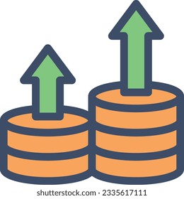 dólar Ilustración vectorial en un fondo transparente.Símbolos de calidad premium.Icono vectorial de trazo para el concepto y el diseño gráfico. 
