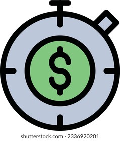 dólar Ilustración vectorial en un fondo transparente.Símbolos de calidad premium.Icono vectorial de trazo para el concepto y el diseño gráfico.
