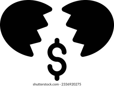 dólar Ilustración vectorial en un fondo transparente.Símbolos de calidad premium.Icono vector glifos para concepto y diseño gráfico.