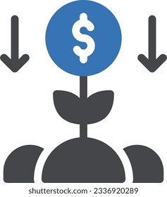 dollar Vector illustration on a transparent background.Premium quality symmbols.Glyphs vector icon for concept and graphic design.