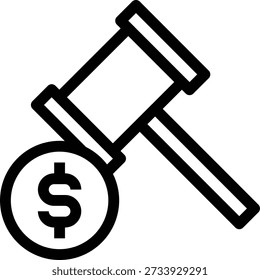 Dollar Vector illustration on a transparent background. Premium quality symmbols. Thin line vector icons for concept and graphic design.