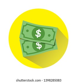 Dollar vector sign, money dollar icon - dollar bill symbol