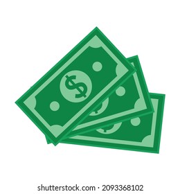 dollar vector three sheet paper dollar financial themed vector