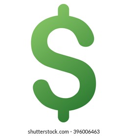 Dollar vector toolbar icon for software design. Style is gradient icon symbol on a white background.