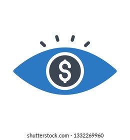 dollar view glyph double color
