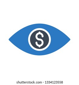 dollar view glyph double color