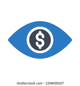dollar view glyph double color