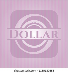  Dollar vintage pink emblem