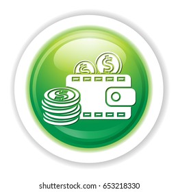 dollar wallet icon