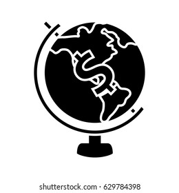 dollar world globe icon