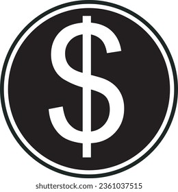 Dollar_currency_black vector high quality files 