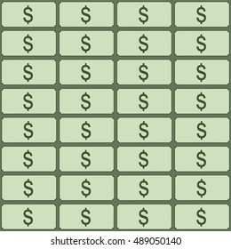 Dollars as background.