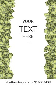 dollars background with sample text