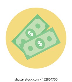 Dollars Colored Vector Icon