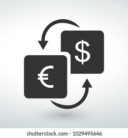 dollars and euro icon design element