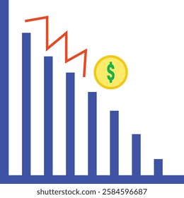 dollars grafik for economy analytic