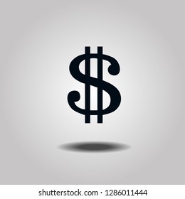 dollars icon sign coin 