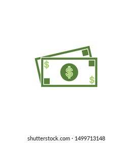 Dollars icon and symbol vector template