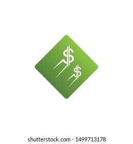 Dollars icon and symbol vector template